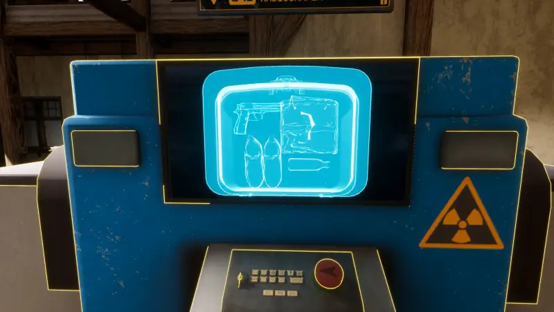 X-ray scan of luggage